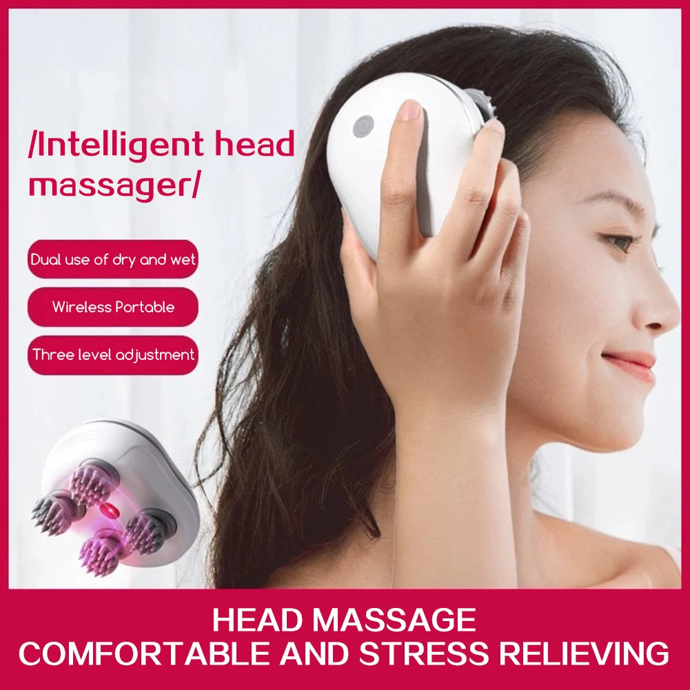 Electric Scalp Massager – Handheld Stress Relief & Relaxation Tool