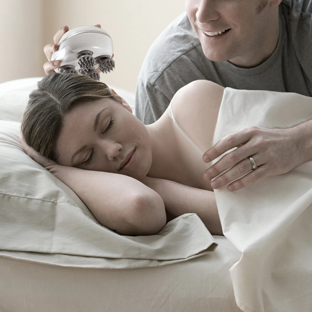 Electric Scalp Massager – Handheld Stress Relief & Relaxation Tool